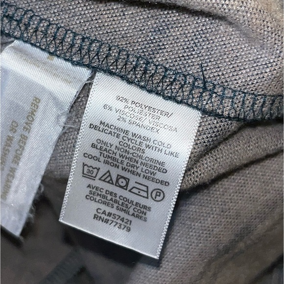 Ann Taylor plaid ankle pull on pants size medium blue tan preppy academia - Picture 9 of 10